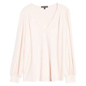 GIBSON V-Neck Fleece Top L and M